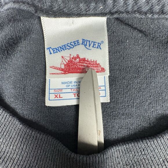 Vintage Y2K NASCAR Standard Issue Flame Tee XL Made in USA Grunge Distressed - Picture 3 of 7